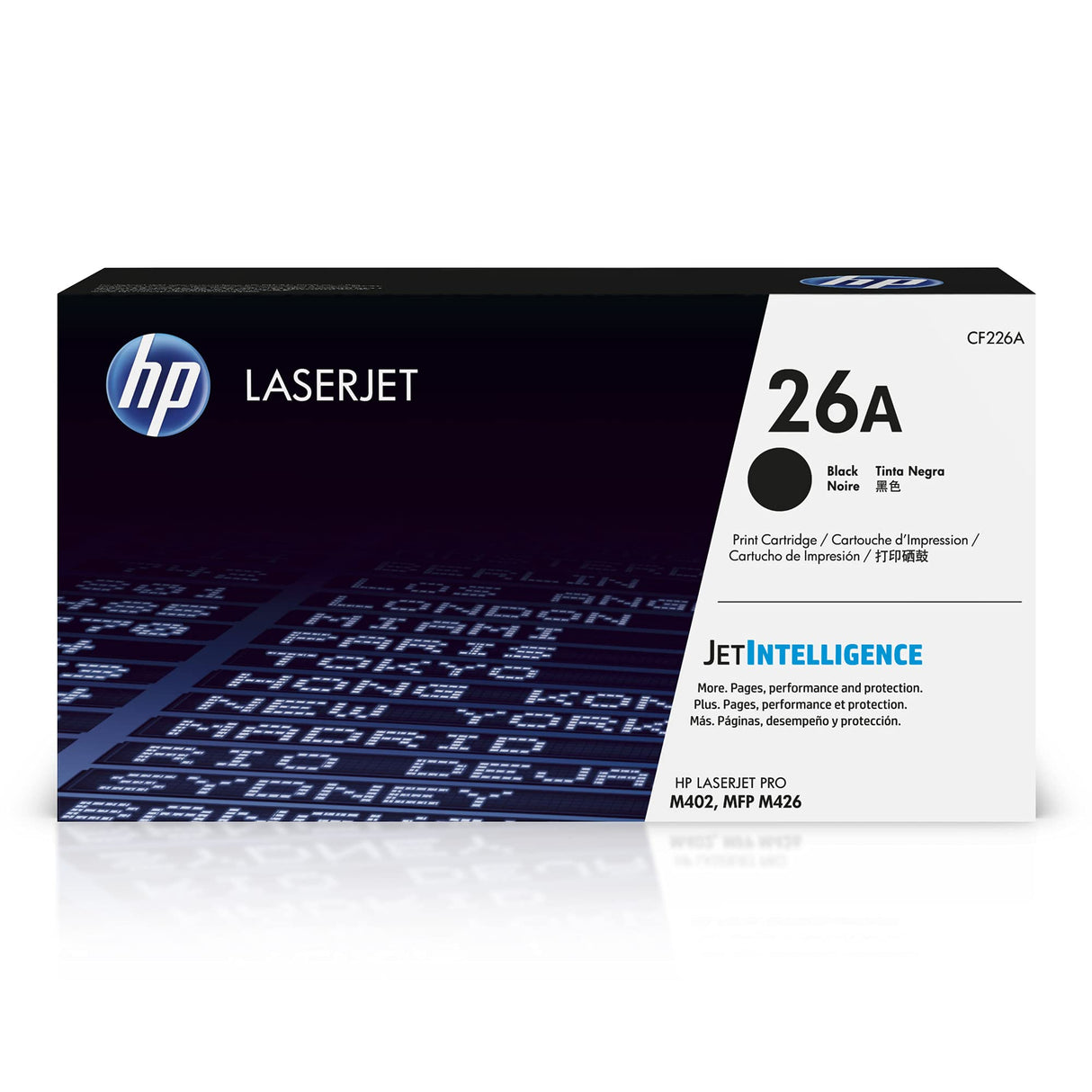HP 26A CF226A, Negro, Cartucho Tóner Original, de 3.100 páginas, para impresoras HP LaserJet Pro M402dn, M402n, M402d, M426dw, M426fdn, M426fdw, M402dne, M402dw, M402m y M426m