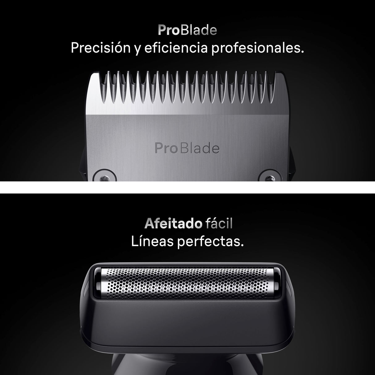Braun Recortadora Todo En Uno Series 7 AIO7585, Kit De Styling 18en1 Para Barba, Pelo, Orejas, Nariz y Cuerpo, 120 Min De Autonomía, Cortapelos Hombre Con Lámina Ultra Afilada, Gris