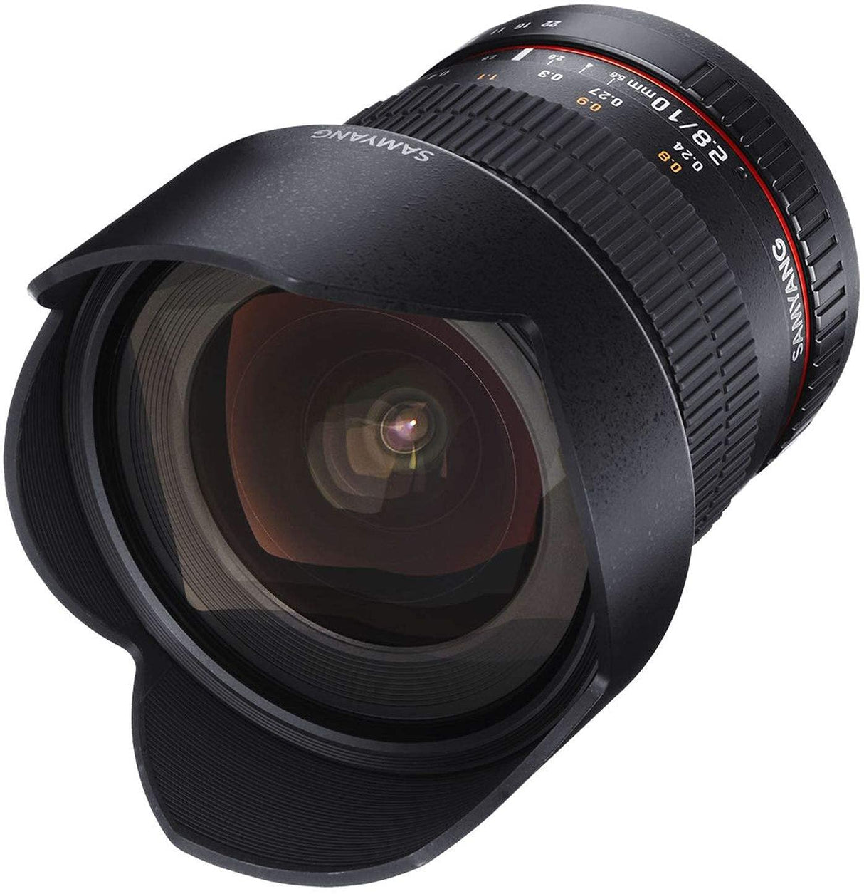 Samyang F1120409101 - Objetivo fotográfico DSLR para Micro Cuatro Tercios (Distancia Focal Fija 10mm, Apertura f/2.8-22 ED AS NCS CS), Negro