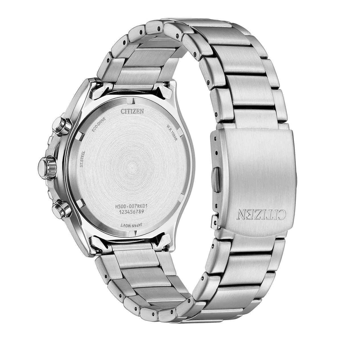 Citizen Reloj Cronógrafo para Hombres de Eco-Drive con Correa en Acero Inoxidable AT2568-82E