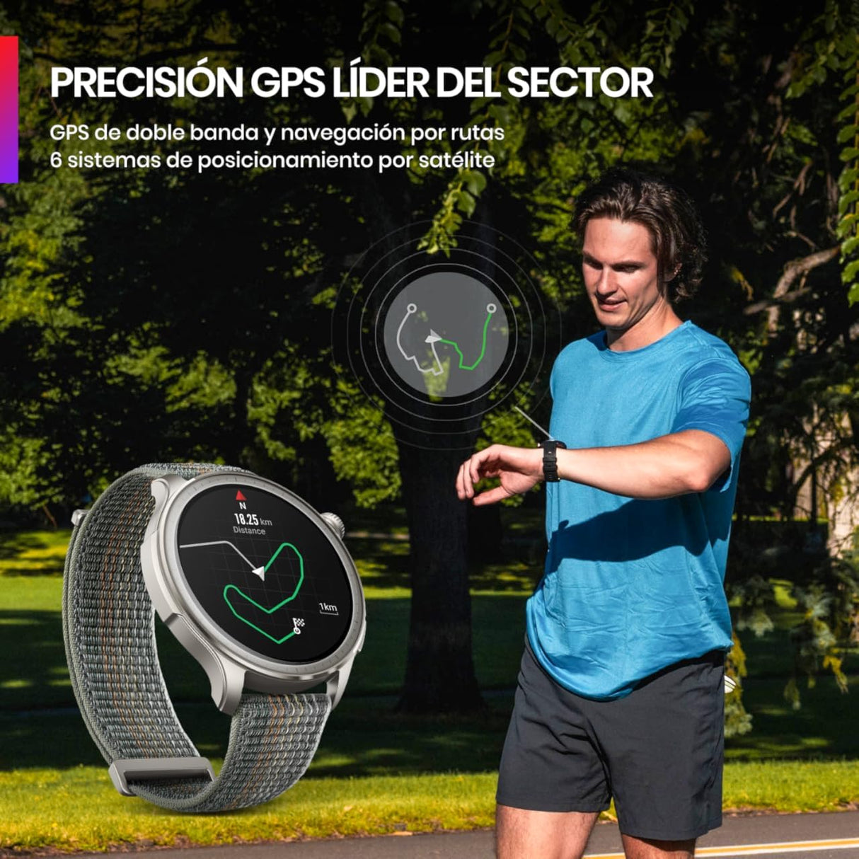 Smartwatch Amazfit W2286GL2G Ø 46 mm Negro (3 Unidades)