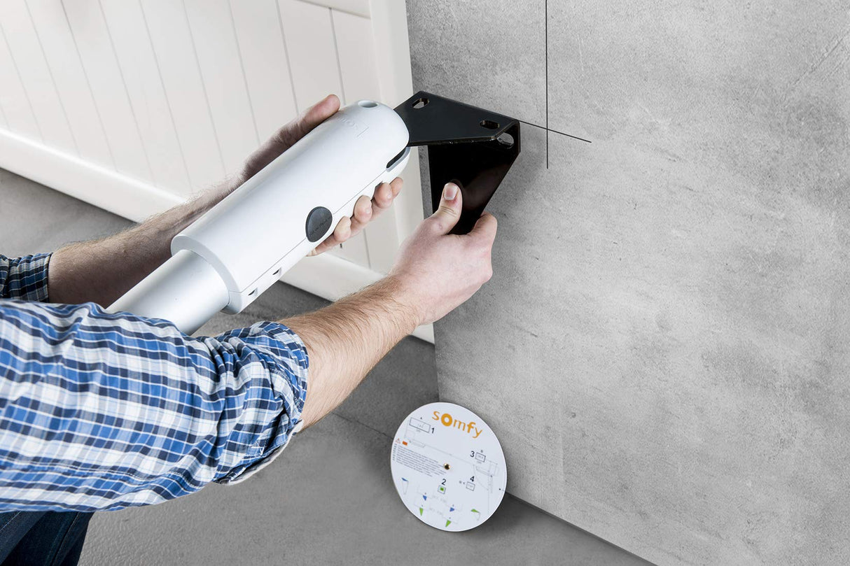 Somfy 1240630 - SGS Line , Kit motor puerta batiente , hasta 200Kg por hoja de 2m2 , Mandos, luz y fotocéluas incluidas