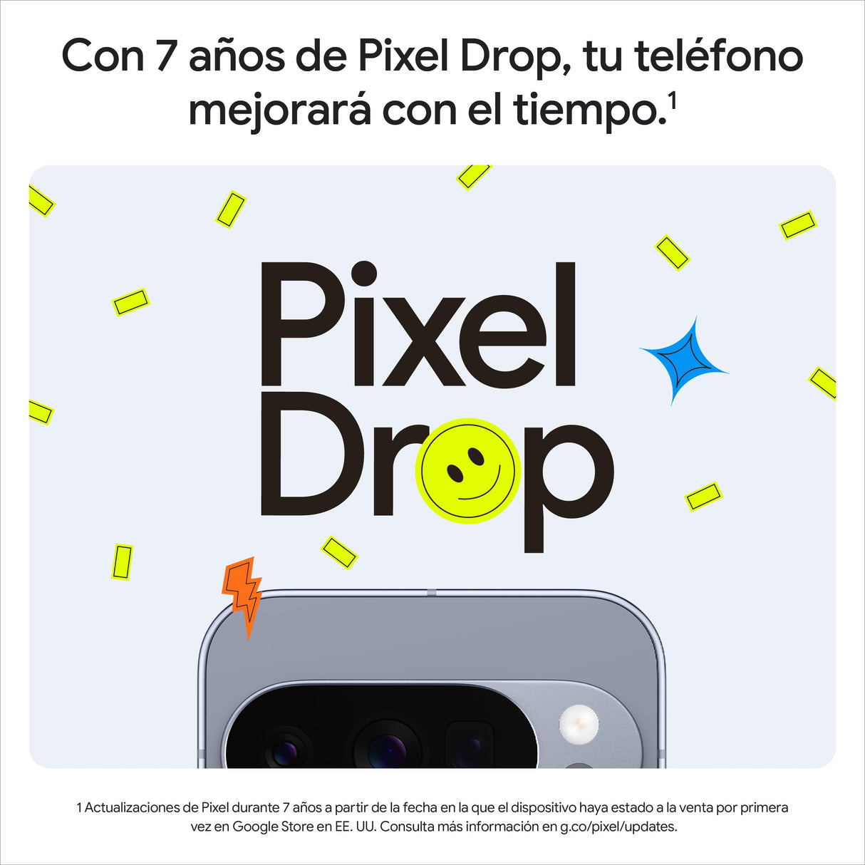 Google Pixel 10 Pro - Smartphone Android Libre con Gemini, Sistema de cámara Trasera Triple, batería de más de 24 Horas y Pantalla Super Actua de 6,3" - Porcelana, 256GB