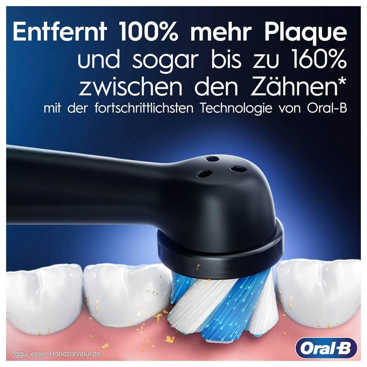 Oral-B iO Series 4 - Cepillo de dientes eléctrico, 4 modos de cepillado para cuidado dental, estuche de viaje, negro mate, ganador de la prueba Stiftung Warentest (12/2023)