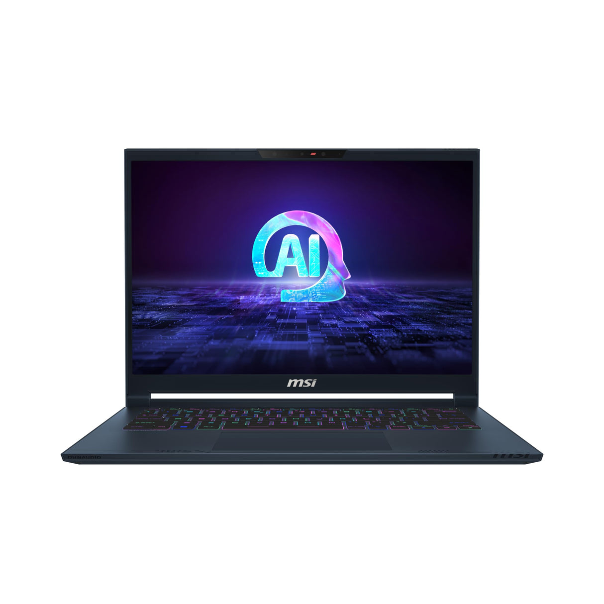 MSI Stealth 14 AI Studio A1VFG-030XES Ordenador Portátil Gaming 16" 16:10 2.8K OLED 120Hz (Intel Core Ultra 7 155H, 32GB RAM, 1TB SSD, RTX 4060-8GB, Sin Sistema Operativo) Star Blue, QWERTY Español