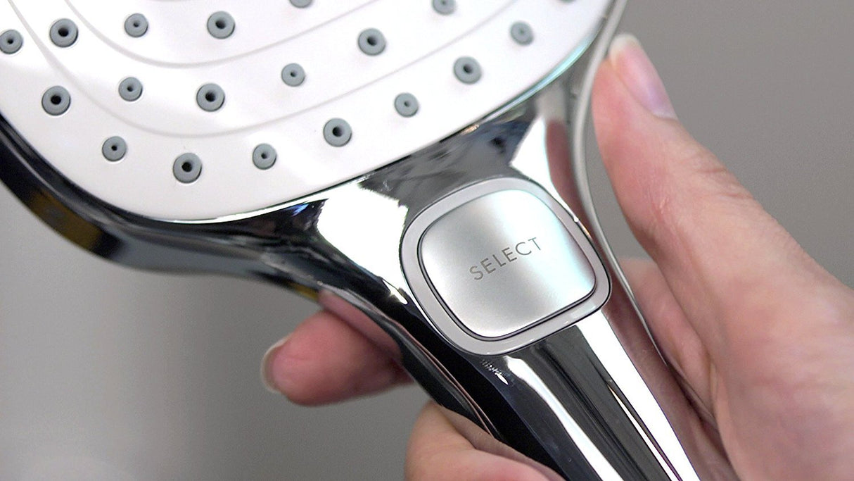 Hansgrohe 27126400 Raindance Select E 300 columna de ducha, 4 tipos de chorro, blanco/cromo