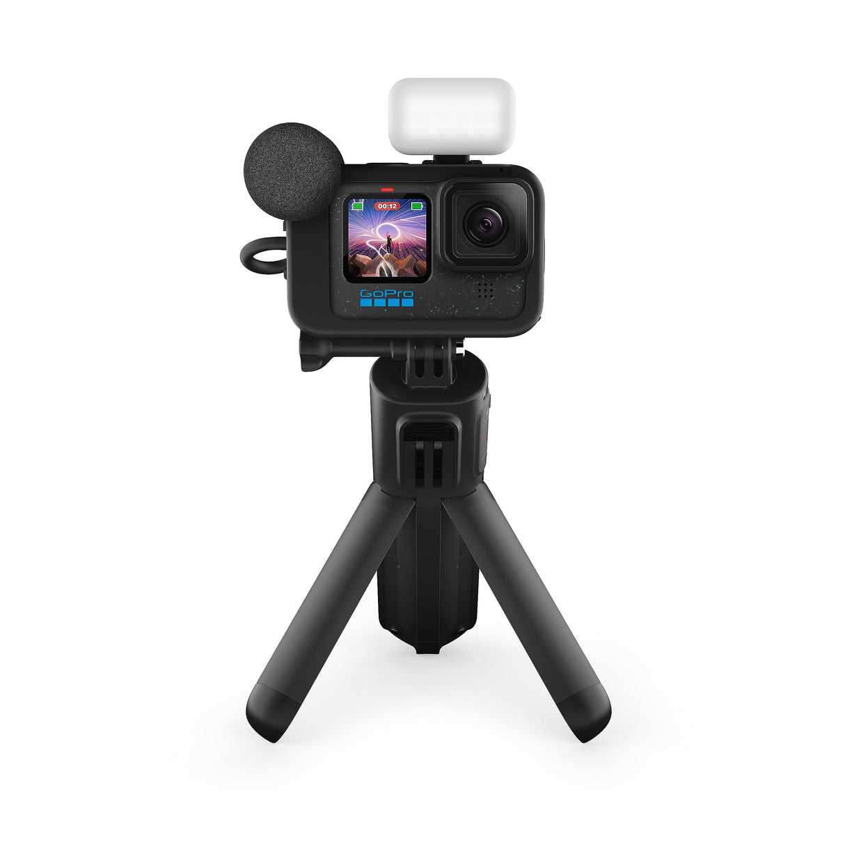 GoPro HERO12 Black Creator Edition: Incluye HERO12 Black, Volta (Agarre de batería, trípode, Control Remoto), Media Mod, Light Mod, batería Enduro y Estuche de Transporte