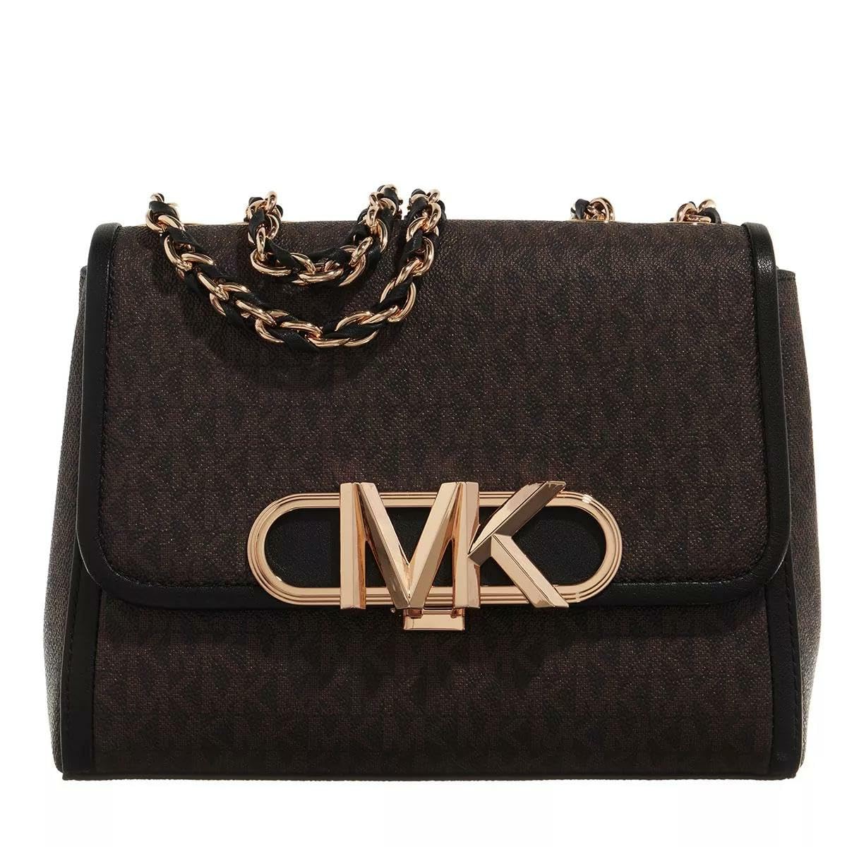 MICHAEL KORS Parker MD Conv Chain Shldr, Bag Women, Brown/BLK, 38,1 x 26,67 x 12,07