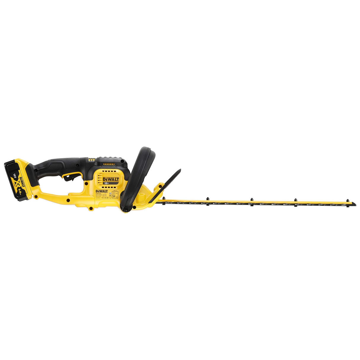 DEWALT DCMHT563P1-QW - Cortasetos XR 18V 55cm 25mm con 1 batería Li-Ion 5,0Ah