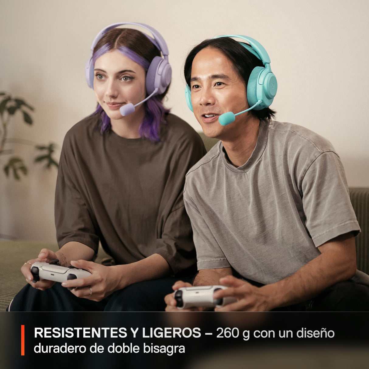 SteelSeries Arctis Nova 3P Wireless Auriculares Gaming multiplataforma - App - Batería 40h - Controladores magnéticos de neodimio - 2,4 GHz/Bluetooth - Micro extraíble - PS5, PS4, PC, Switch -Aqua