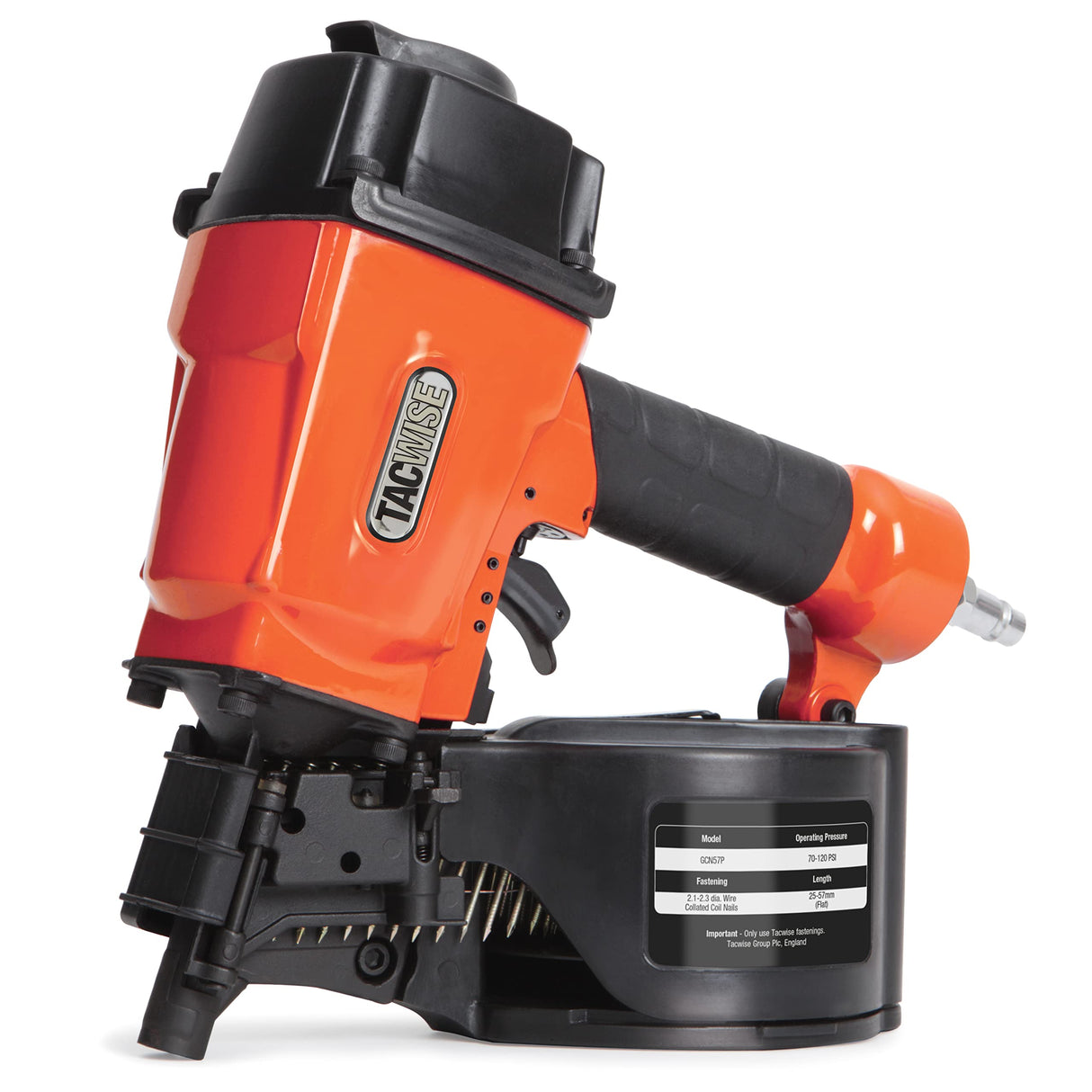 TACWISE Clavadora Neumática de Bobina 57mm (GCN57P) Naranja