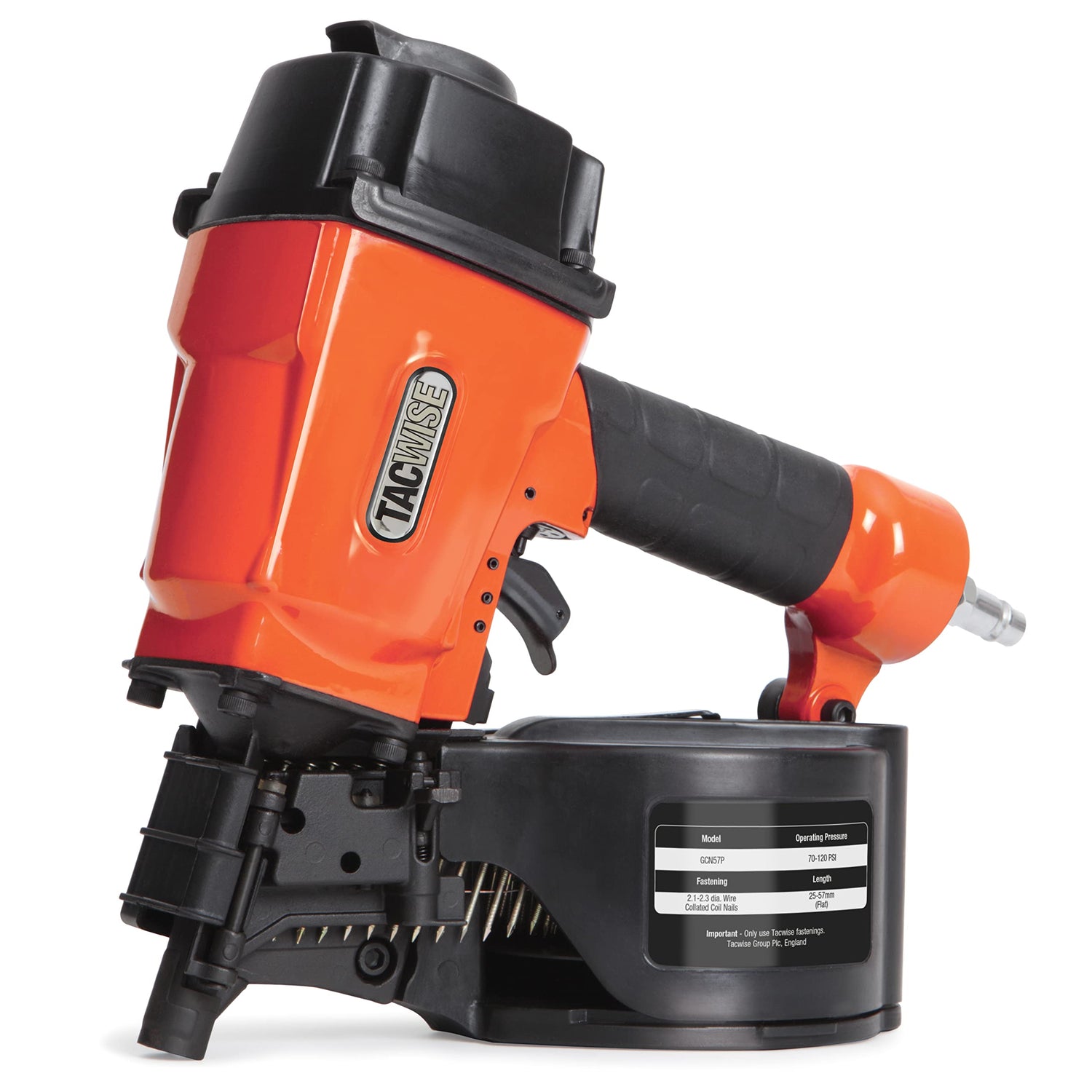 TACWISE Clavadora Neumática de Bobina 57mm (GCN57P) Naranja