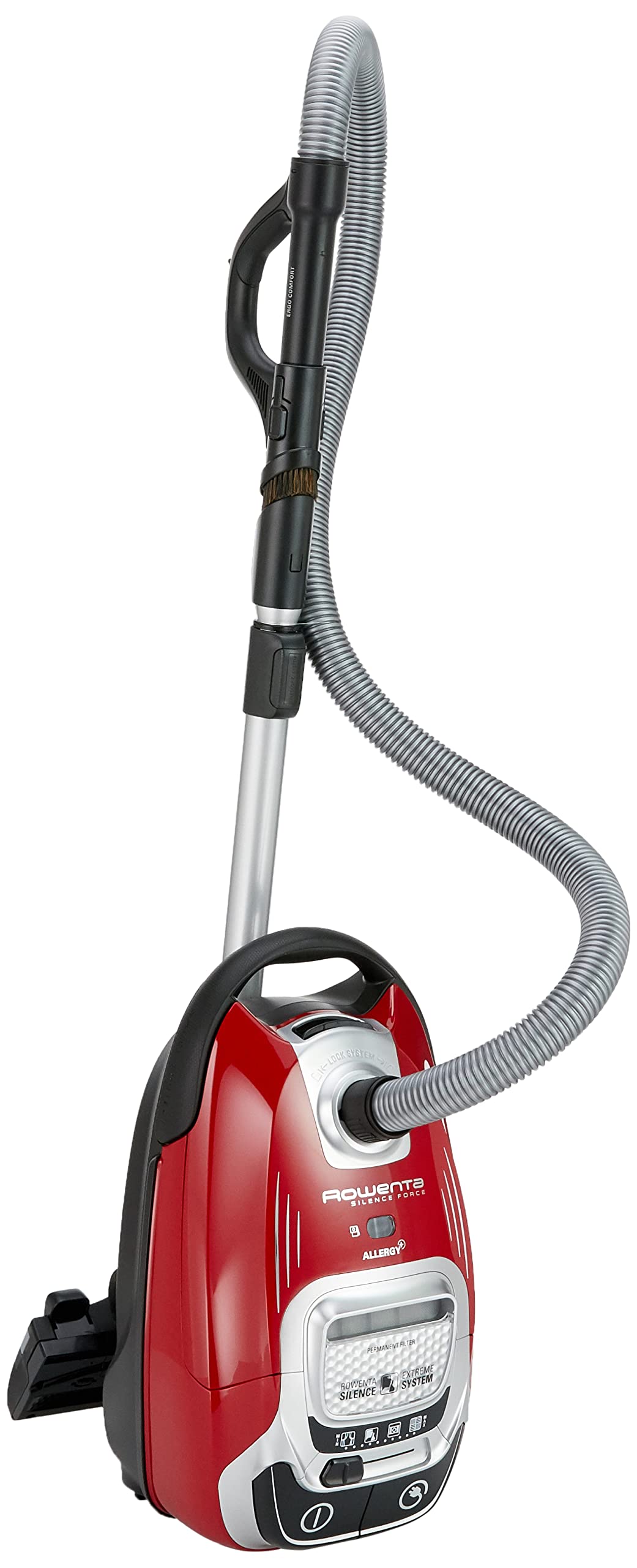 Rowenta RO7473 Silence Force Allergy+ | Aspiradora de suelo con bolsa | gran capacidad de bolsa para el polvo: 4,5 litros | extremadamente silencioso | boquilla de suelo de alta eficiencia | motor