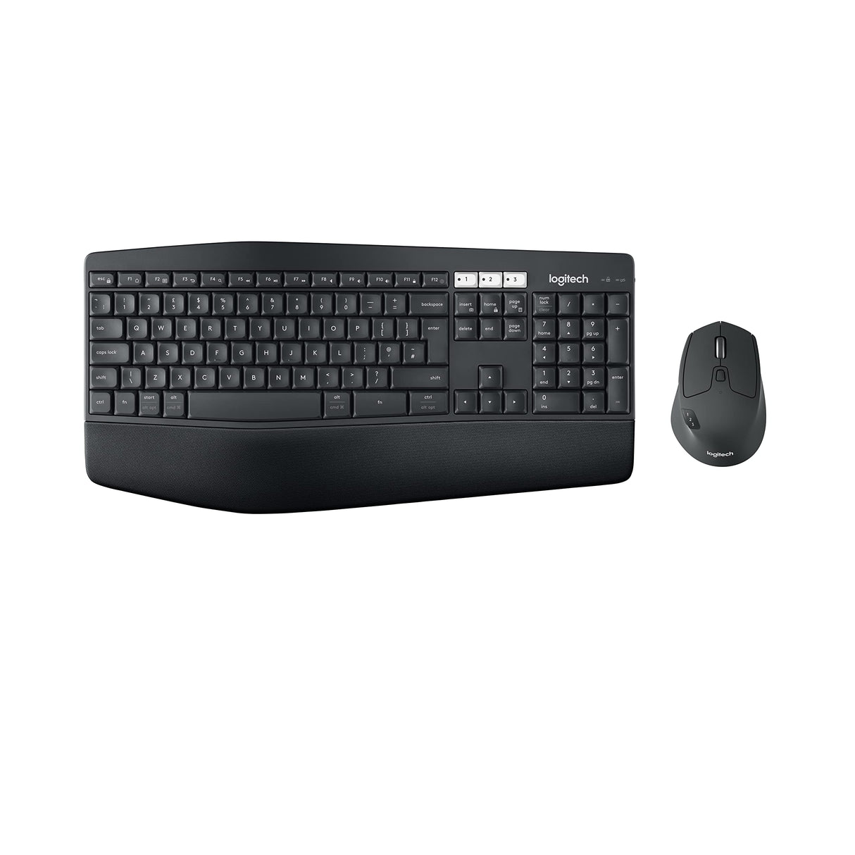 Logitech MK850 Combo Teclado y Ratón Multidispositivo, Disposición QWERTY Inglés Reino Unido , Negro