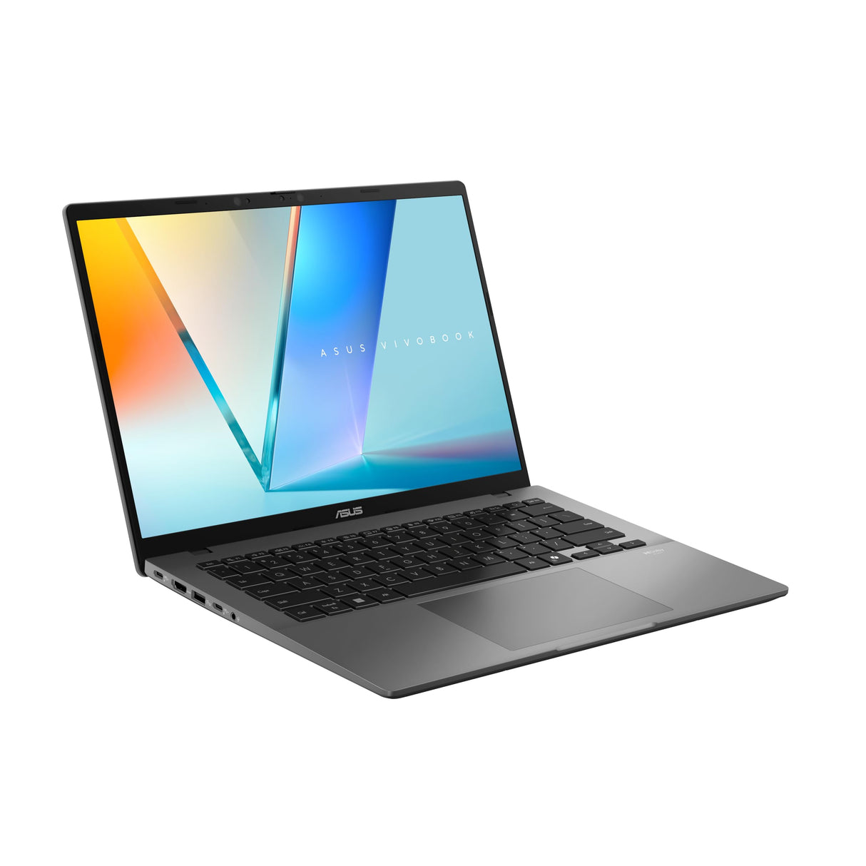 ASUS Vivobook S 14 S3407QA-KP014W Copilot+ PC - ORD.Portátil 14" WQXGA (Qualcomm Snapdragon X (X1-26-100), 16GB RAM, 1TB SSD, Qualcomm Adreno GPU, Win 11 Home) Gris Mate - Teclado QWERTY español