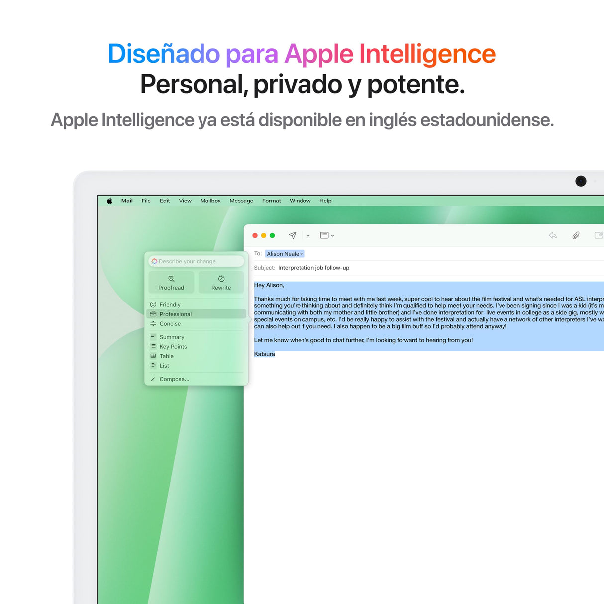 Apple iMac Ordenador de Mesa Todo en uno con Chip M4, CPU y GPU de 10 núcleos: diseñado para Apple Intelligence, Pantalla Retina de 24″, 16 GB de Memoria unificada, SSD de 256 GB - Verde