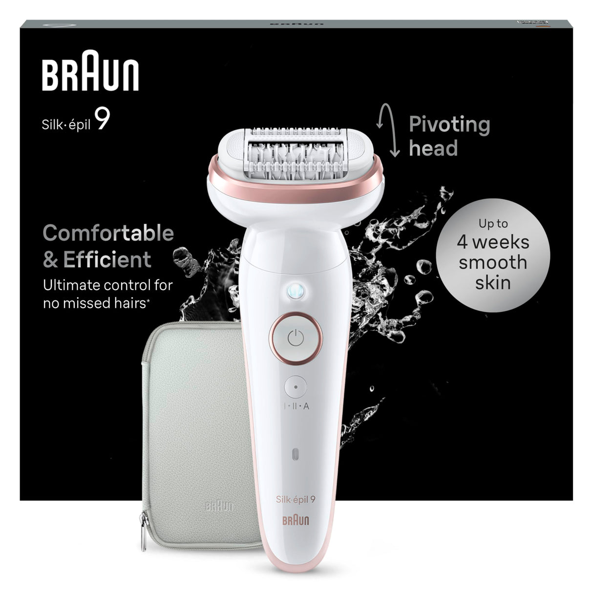 Braun Silk-épil 9 Silk·épil 9 40 pince(s) Or, Blanc