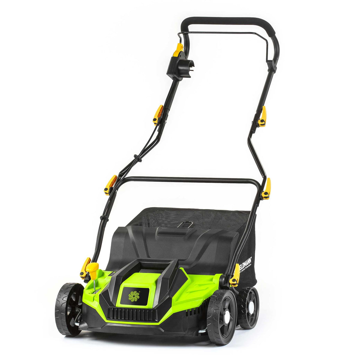 Escarificador y rastrillo eléctrico 2 en 1, 1300 W, Ancho de Corte de 320 mm, depósito de 40 L, Mango Ajustable, Profundidad de Corte de -12 a +10 mm, 2 Cilindros Intercambiables