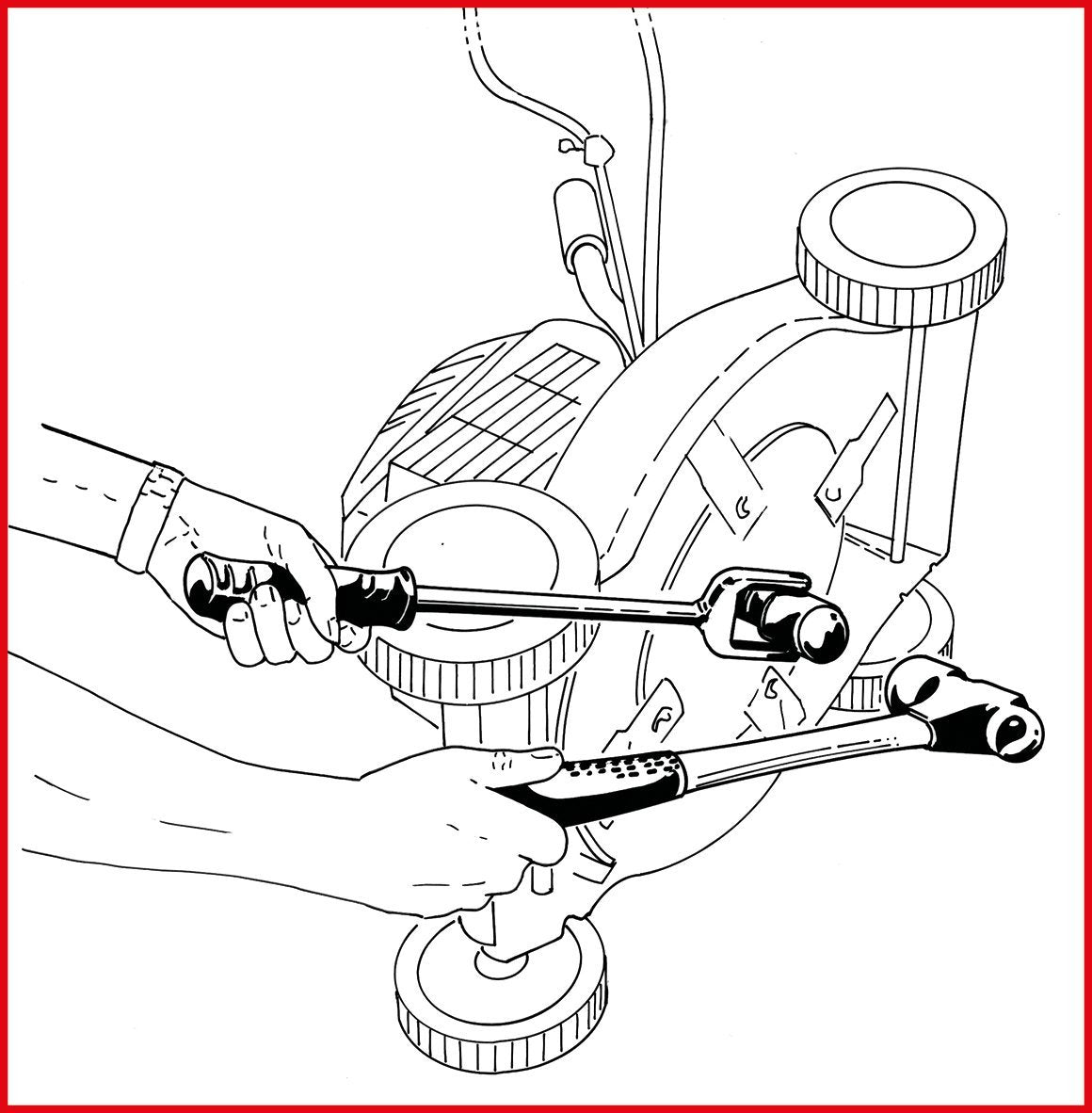 KS Tools 150.2096 - Destornillador de golpe manual con mango (tamaño: 475 mm, 1/2")