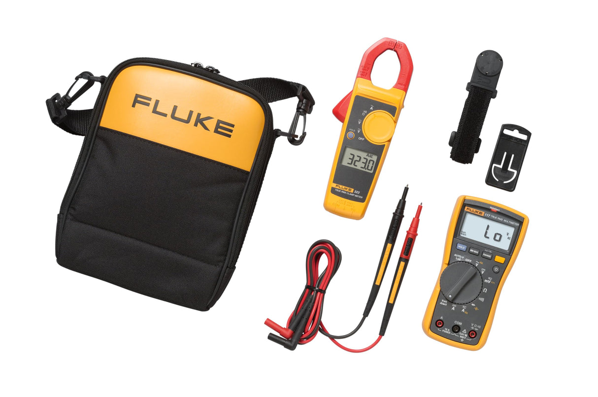 Kit combinado de multímetro para electricistas Fluke 117/323