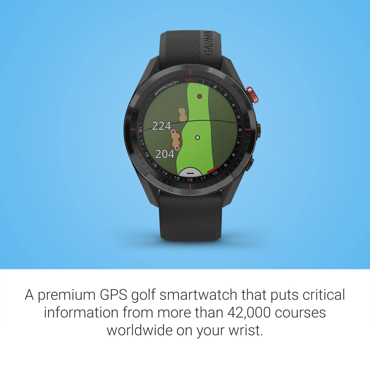 Garmin Approach S62 Smartwatch Golf Black + Garmin Approach CT10