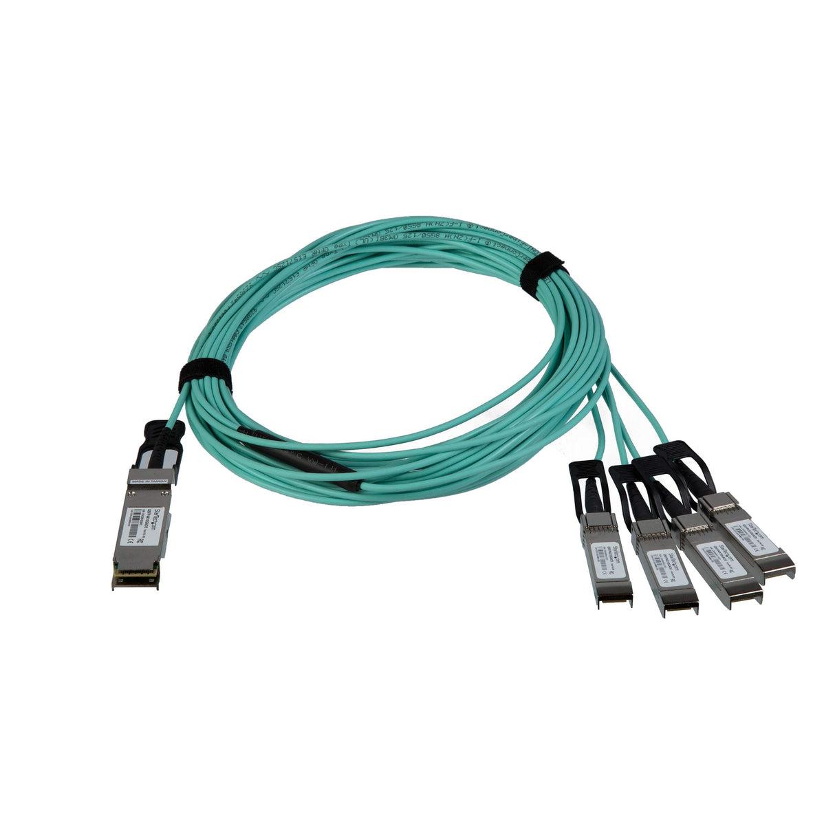 StarTech.com Cable Breakout de 5m QSFP+ Activo Óptico Compatible con Cisco QSFP-4X10G-AOC5M - 40 GbE