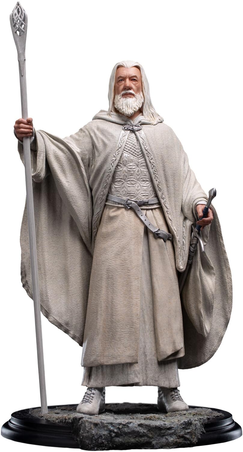 Weta Workshop - Trilogía del Señor de los Anillos - Serie clásica - Estatua de Gandalf The White Polystone