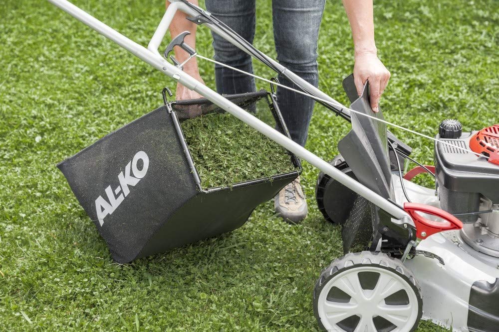 AL-KO Easy 4.20 P-S Highline - Cortacésped de Gasolina | Potente Motor de 2 kW | Ancho de Corte de 42 cm | Cubierta de Acero