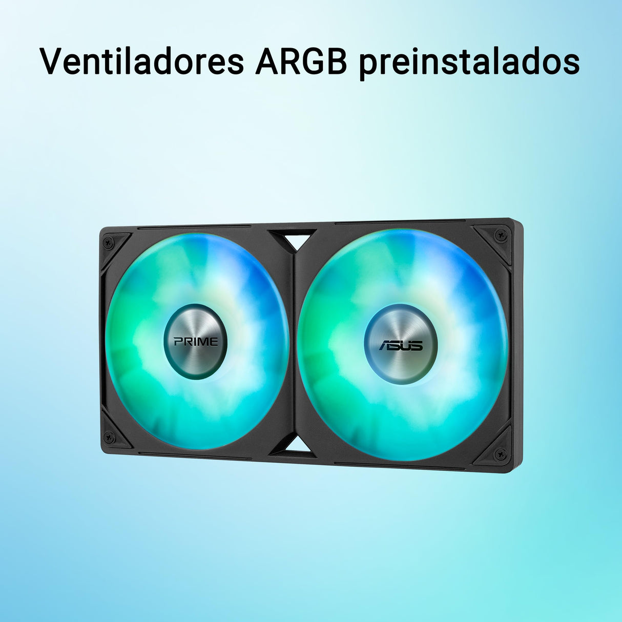 ASUS Prime LC 240 ARGB - Sistema de refrigeración líquida para CPU todo en uno con zona de contacto con la CPU y canales con aletas, bloque de agua con lentes de espejo infinito y ventiladores ARGB