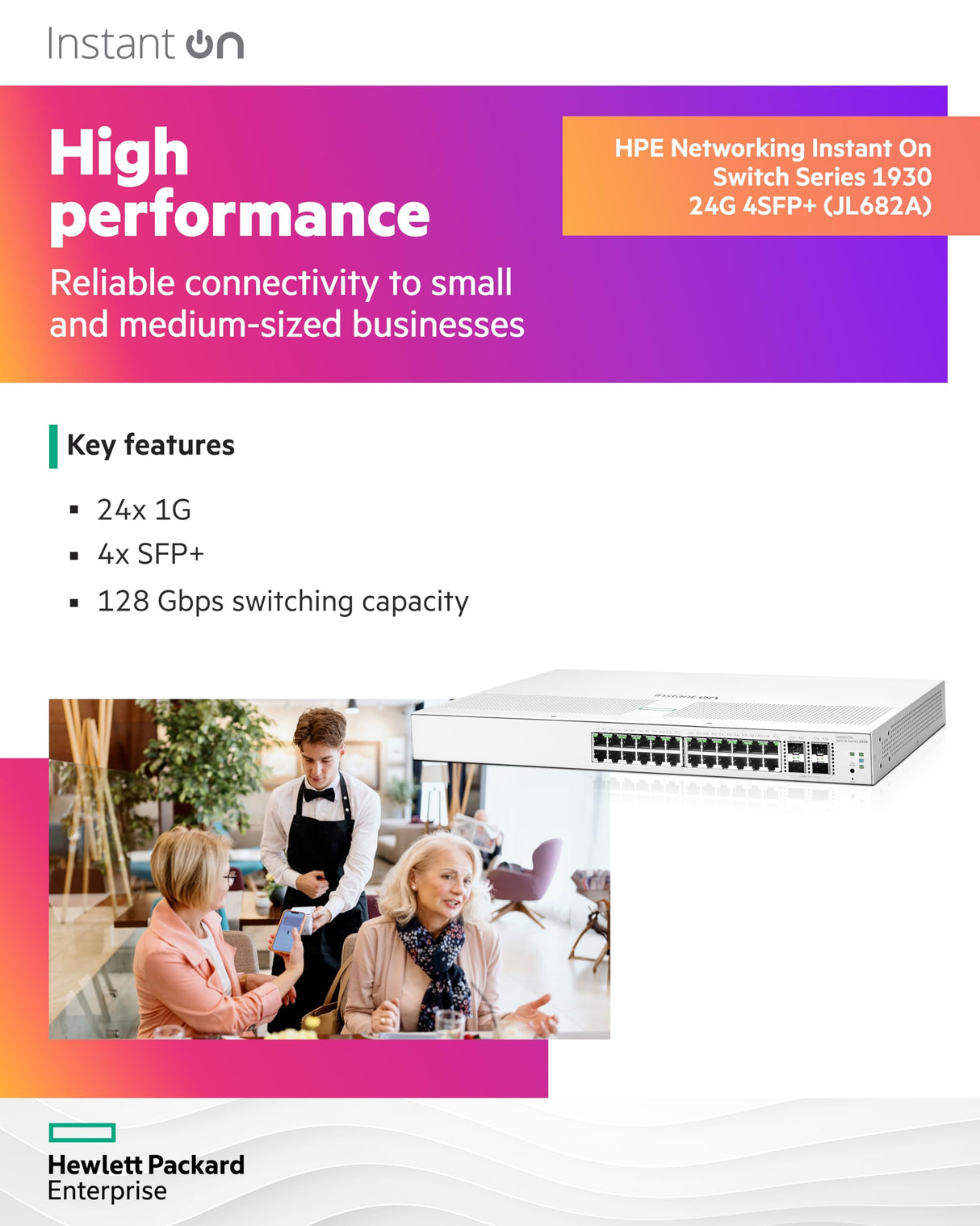 HPE Aruba IOn 1930 24G 4SFP+ Switch