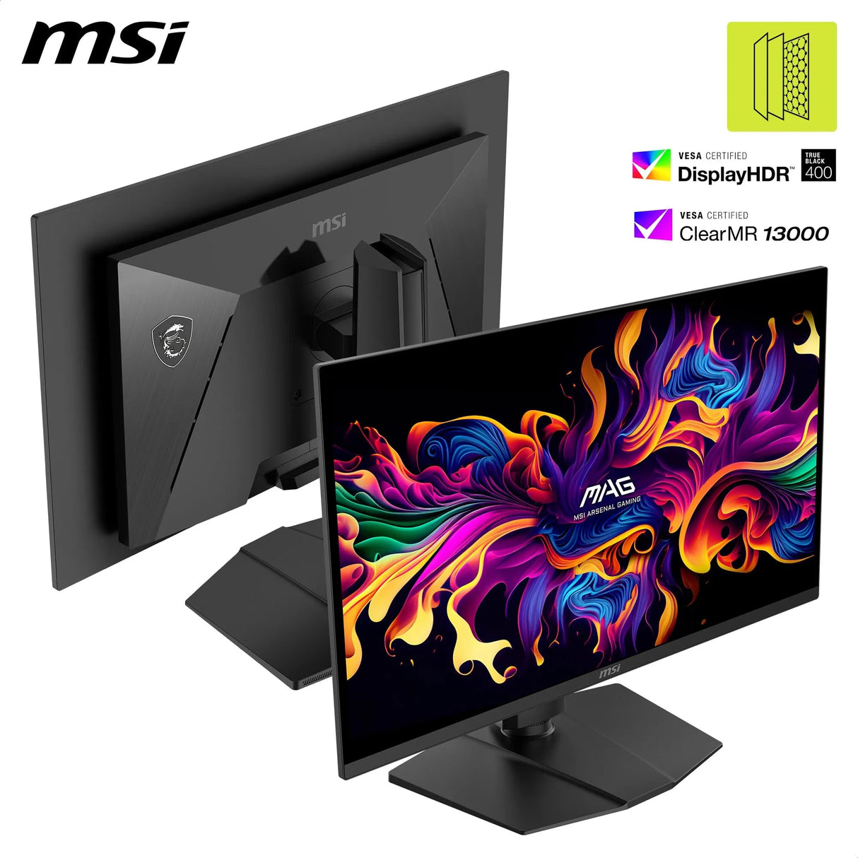 MSI mag 273QP QD-OLED X24 - Monitor Gaming Plano 26.5" WQHD - Panel OLED Quantum Dot 2560 x 1440 240Hz / 0.03ms, 99% DCI-P3, Delta E≤2, DisplayHDR True Black 400, DP 1.4a, HDMI 2.1