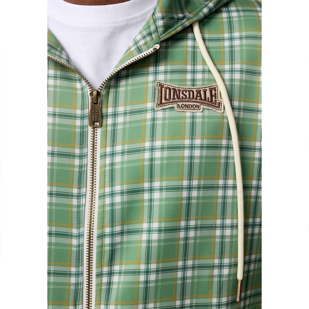 Lonsdale Littlestone Chándal, Verde, Amarillo y Crudo, M para Hombre