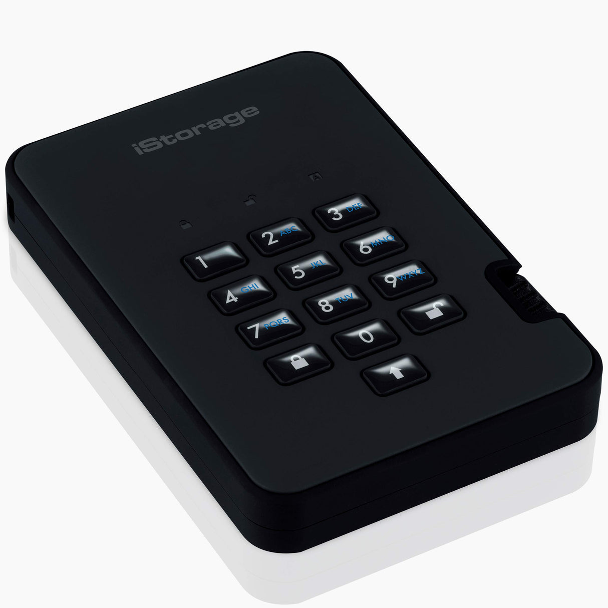 iStorage diskAshur2 SSD 2TB | Unidad de Estado Sólido Portátil | Resistente al Polvo/Agua | Cifrado Hardware IS-DA2-256-SSD-2000-B