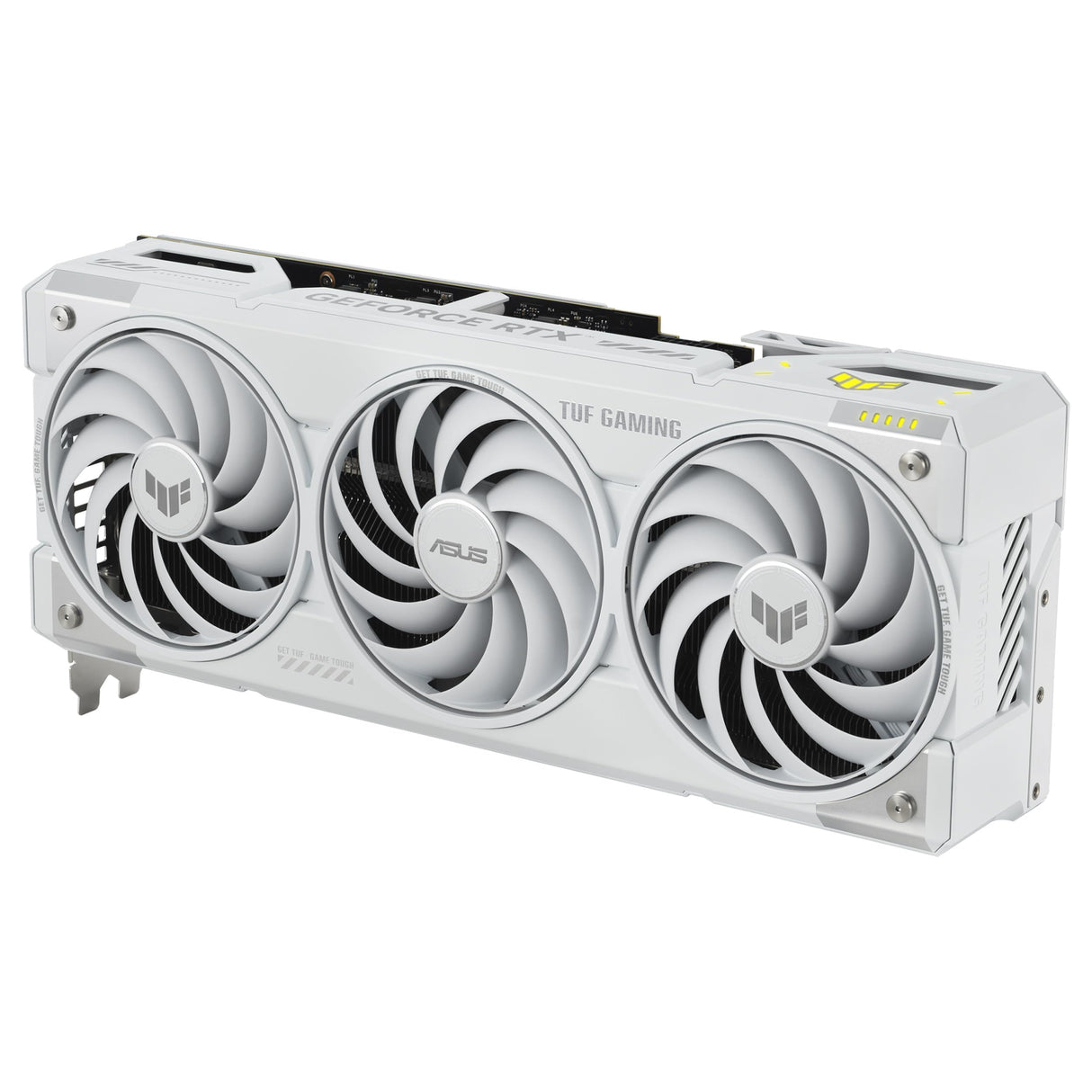 ASUS TUF Gaming GeForce RTX 5070 Ti 16 GB GDDR7 White OC Edition Tarjeta gráfica Gaming (PCIe 5.0, HDMI/DP 2.1, 3,125 Ranuras, Grado Militar, Revestimiento Protector, Ventiladores Axial-Tech)