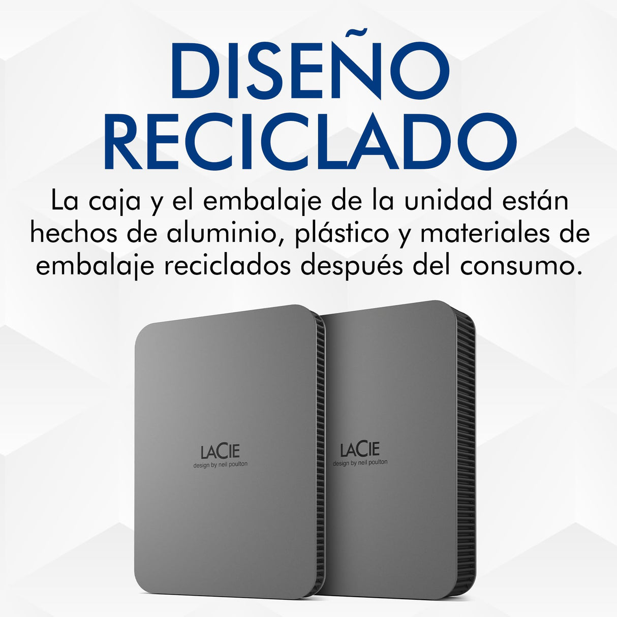 LaCie Mobile SSD Secure 2TB — diseño fino, USB‑C SSD externo portátil, Grey, para Mac y Windows — incluye Rescue Data Recovery