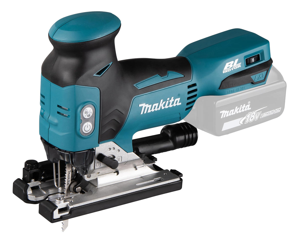 Makita DJV181Z DJV181Z-Caladora bl 18v lxt con pomo, 390 W, 18 V, Negro