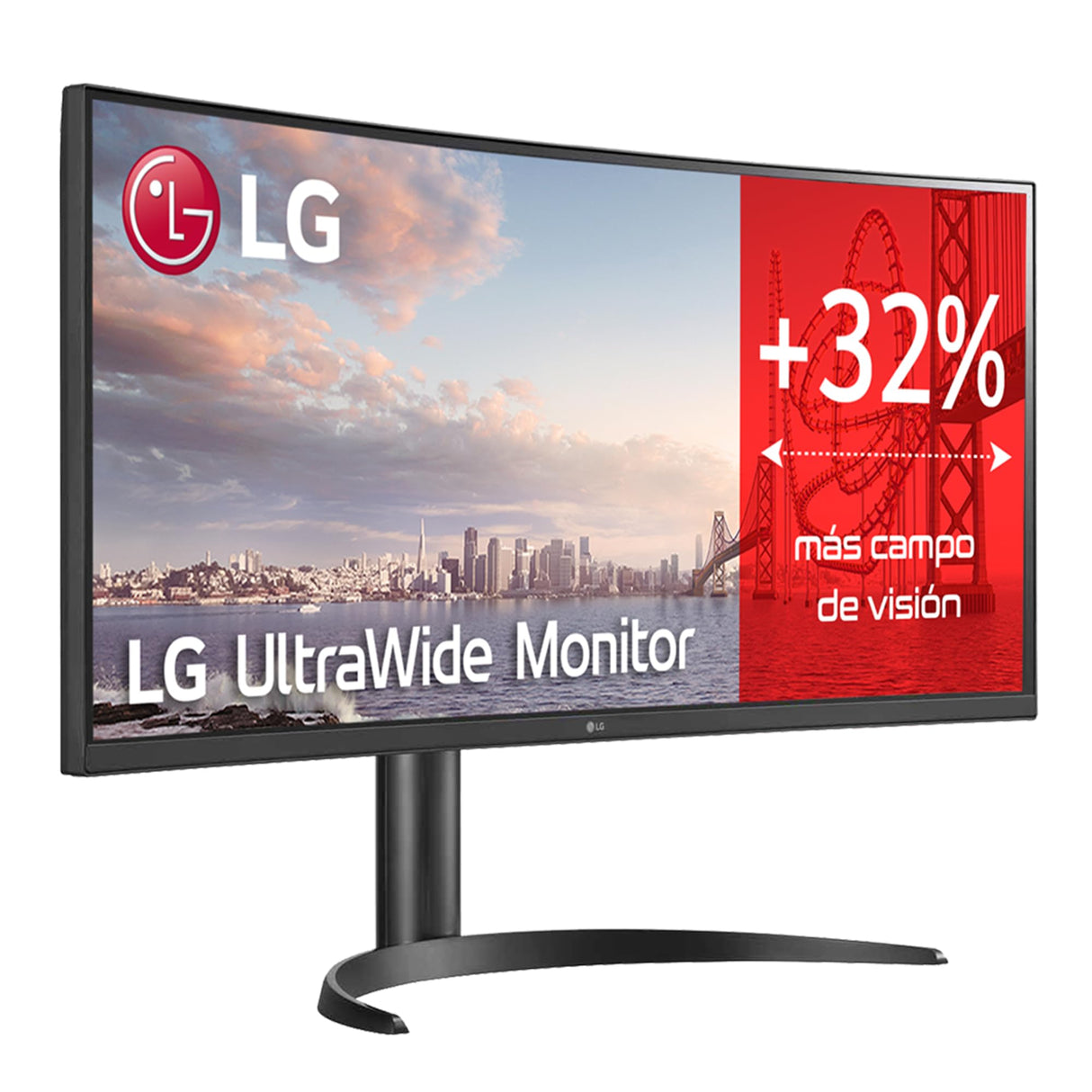 LG 34WQ75C-B - Monitor UltraWide Ultrapanorámico 34 pulgadas, 21:9, Panel IPS: 3440x1440, 300cd/m², 1000:1, sRGB >99%, diag. 86.6cm, entr: HDMIx2, RJ45, 2PBP, Inclinación Ajustable, Color Negro