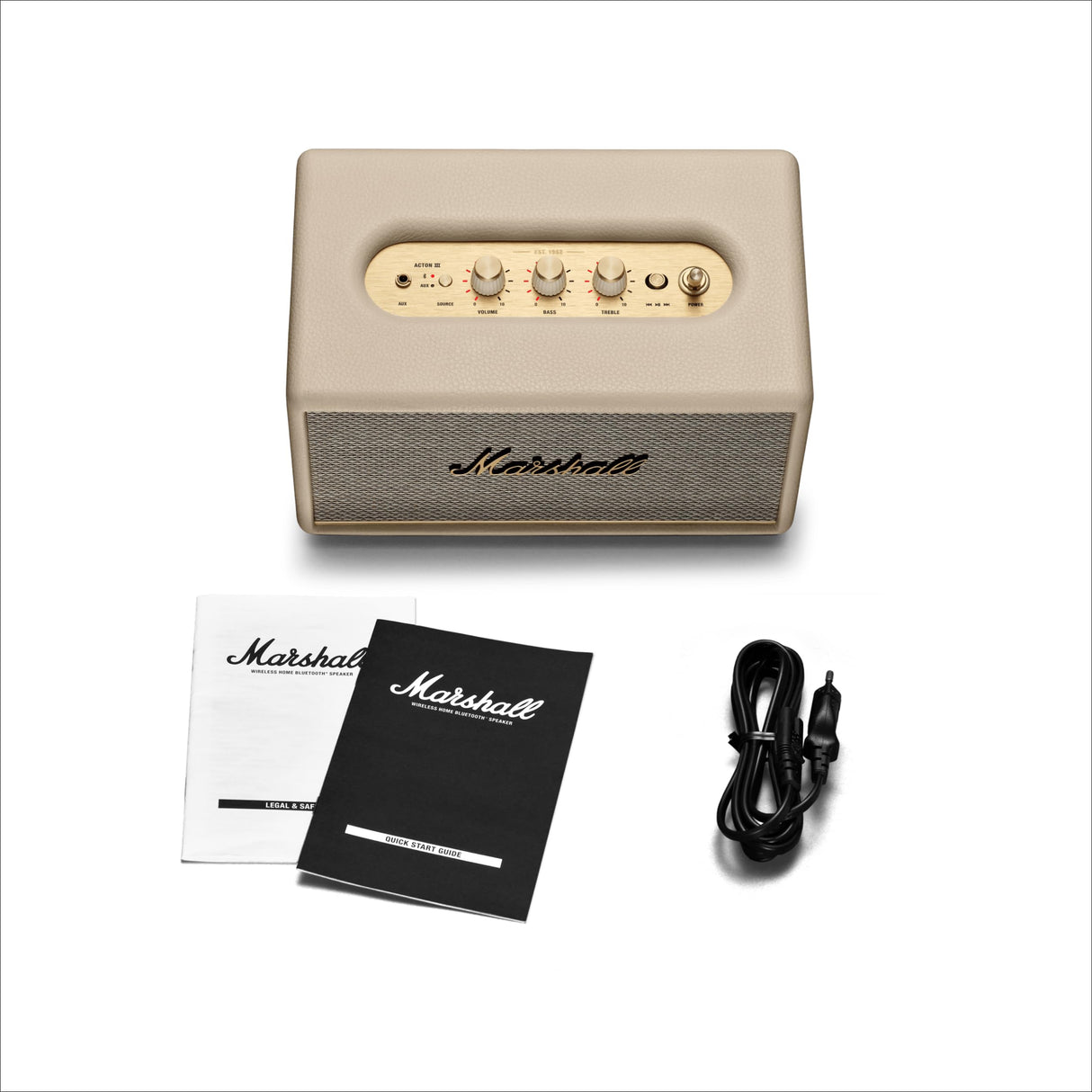 Marshall Acton III Altavoz Bluetooth inalámbrico - Crema