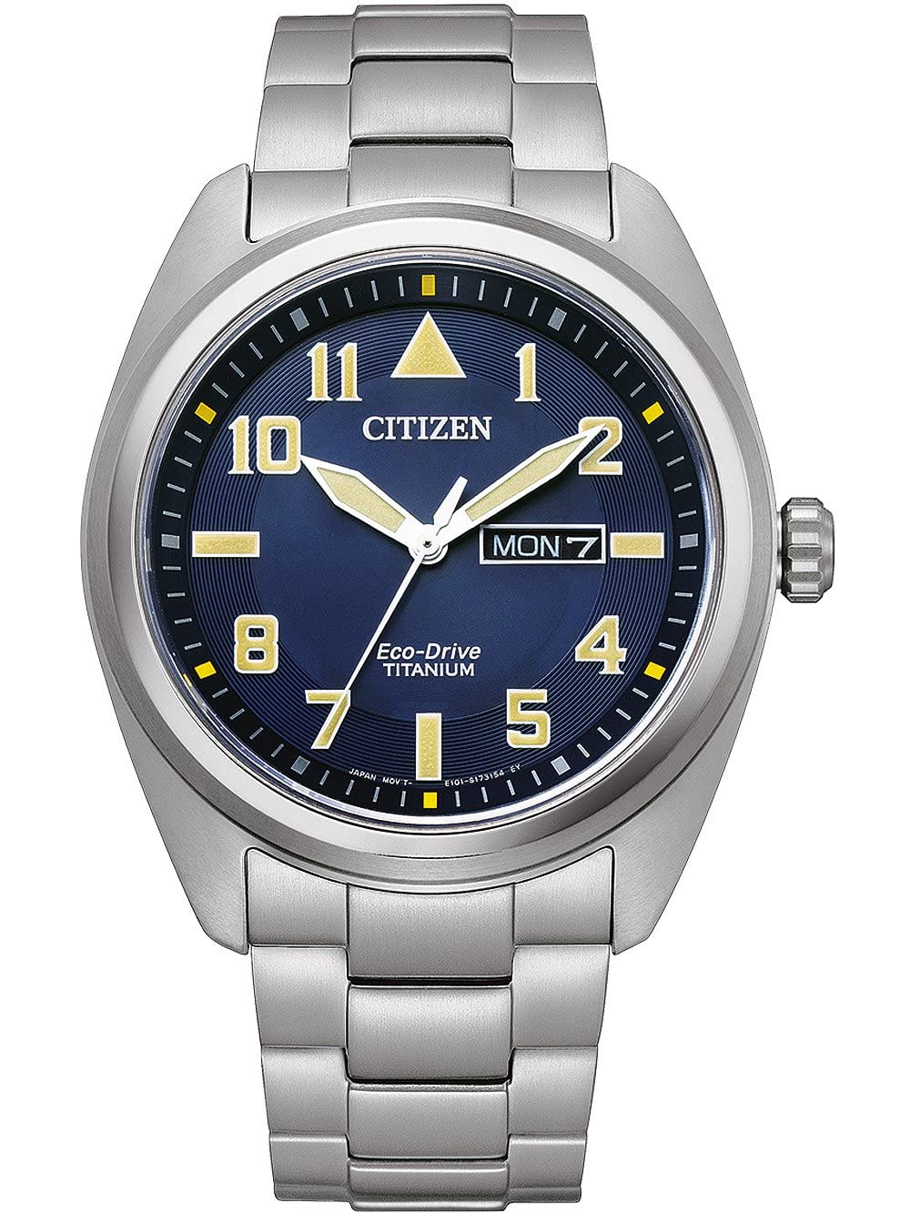Citizen Reloj Analógico para Hombres de Eco-Drive con Correa en Titanio