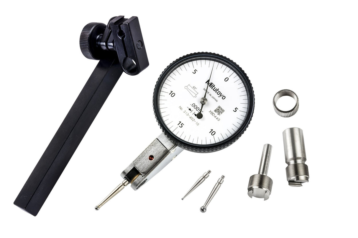 Mitutoyo 513-402-10T DIAL TI, COMPLETO, STD 0.015 pulgadas, 0.000 pulgadas, blanco (paquete de 9)