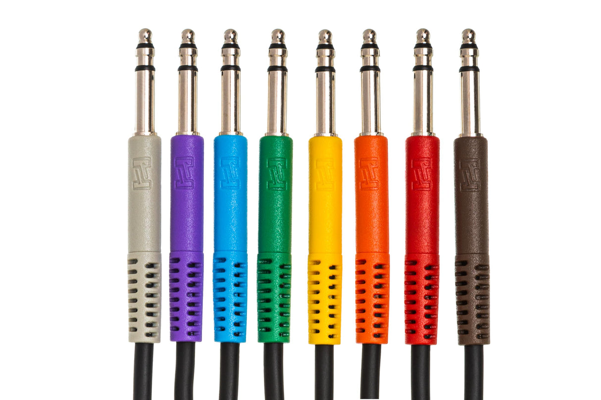 Hosa TTS-890, Balanced Patch Cables, TT TRS to Same, 3 ft