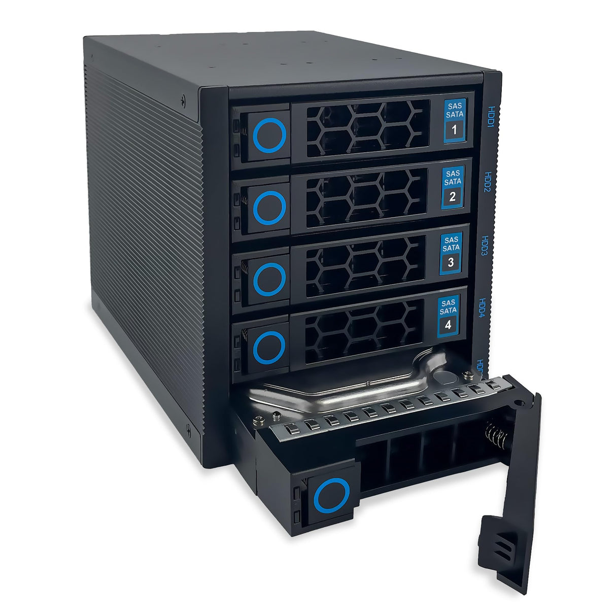 FANTEC 2554 WR-C3151-6G SAS/SATA 6G backplane housing for 5× 3.5"/2.5" HDD/SSD on a Tray in a 3X 5.25 Module