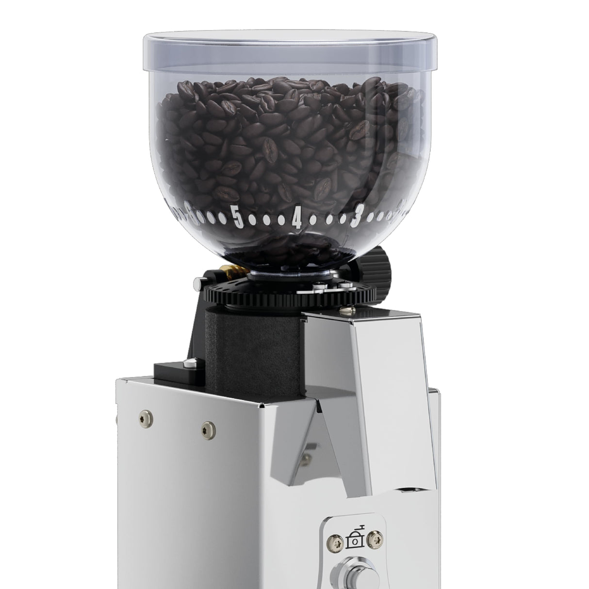 Molinillo de café LELIT Fred - Molinillos cónicos de 38 mm y ajuste de dosis - Acero inoxidable pulido - PL043MMIUK Prima
