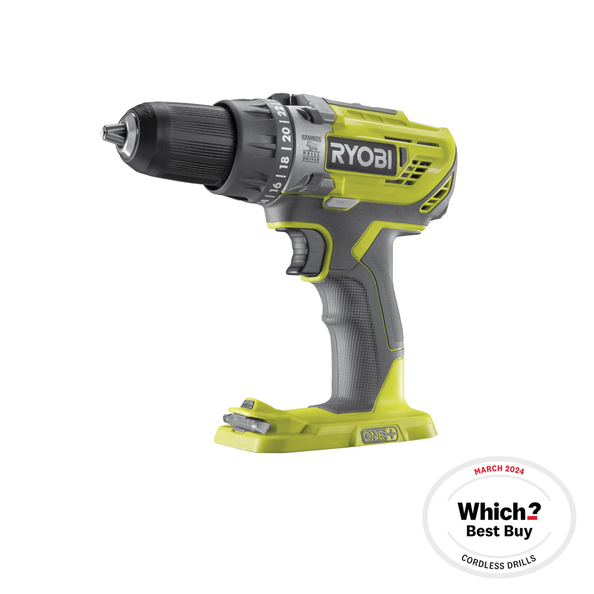 Ryobi RPD18BL2-0 18V ONE+ - Taladro combinado inalámbrico sin escobillas (herramienta desnuda)