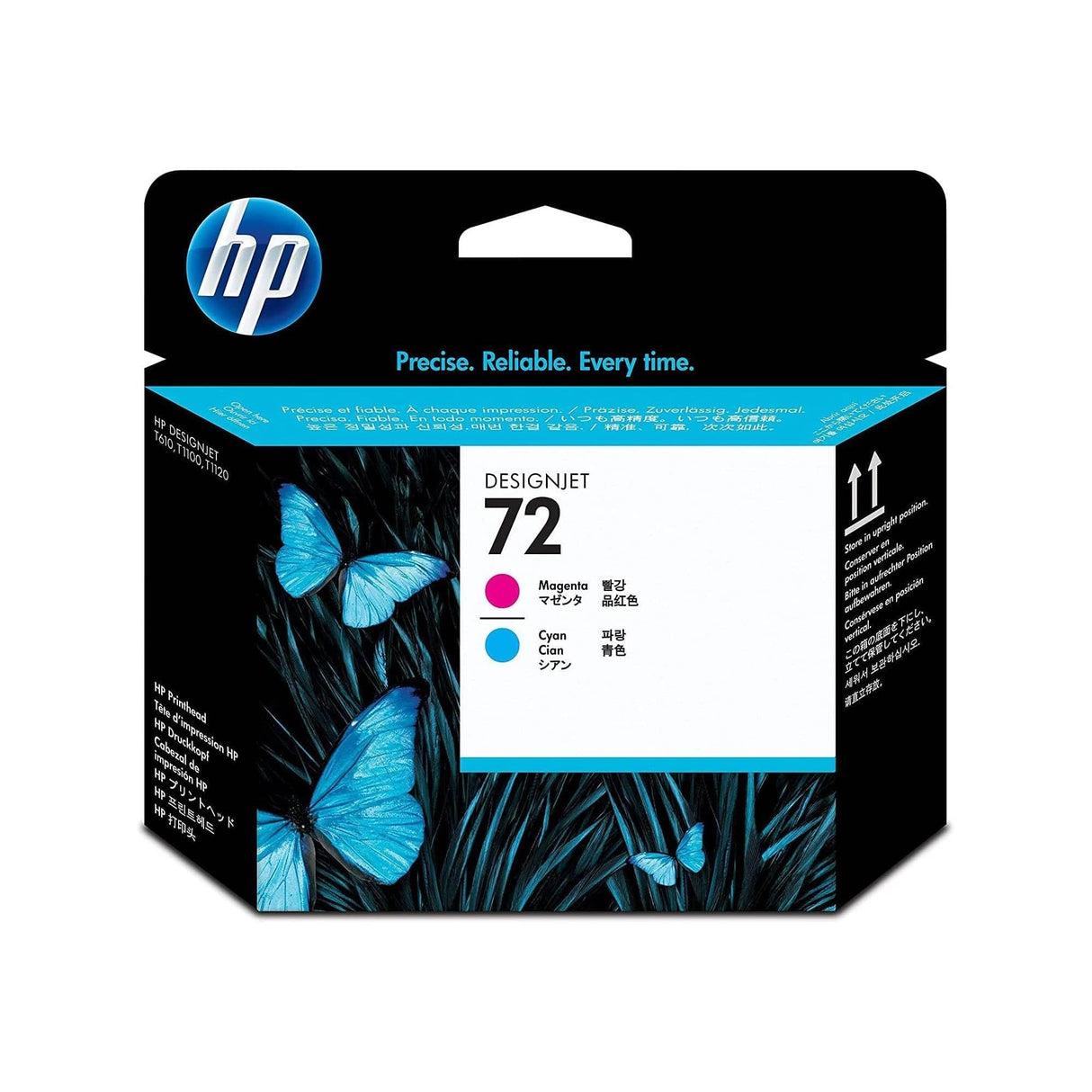 HP 72 C9383A Cabezal de Impresión HP DesignJet Magenta y Cian, para Impresoras Plotter de Gran Formato T2300 eMFP, T1300, T1200, T1120, T1100, T1100 MFP, T795, T790, T770, T620, T610 y T600
