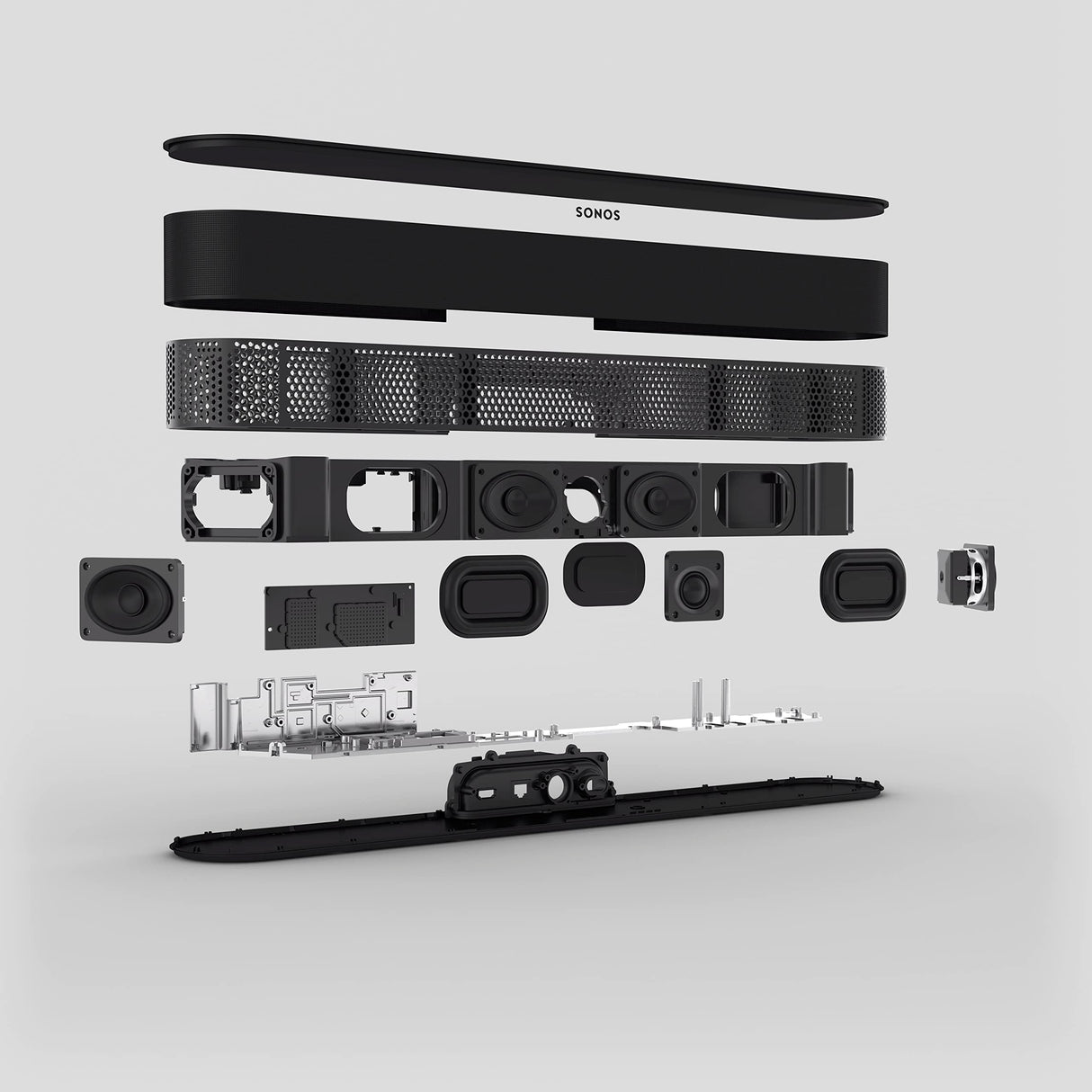 Sonos Barra de Sonido Beam (2.ª Gen.) compacta con Dolby Atmos y Control por Voz - Negro