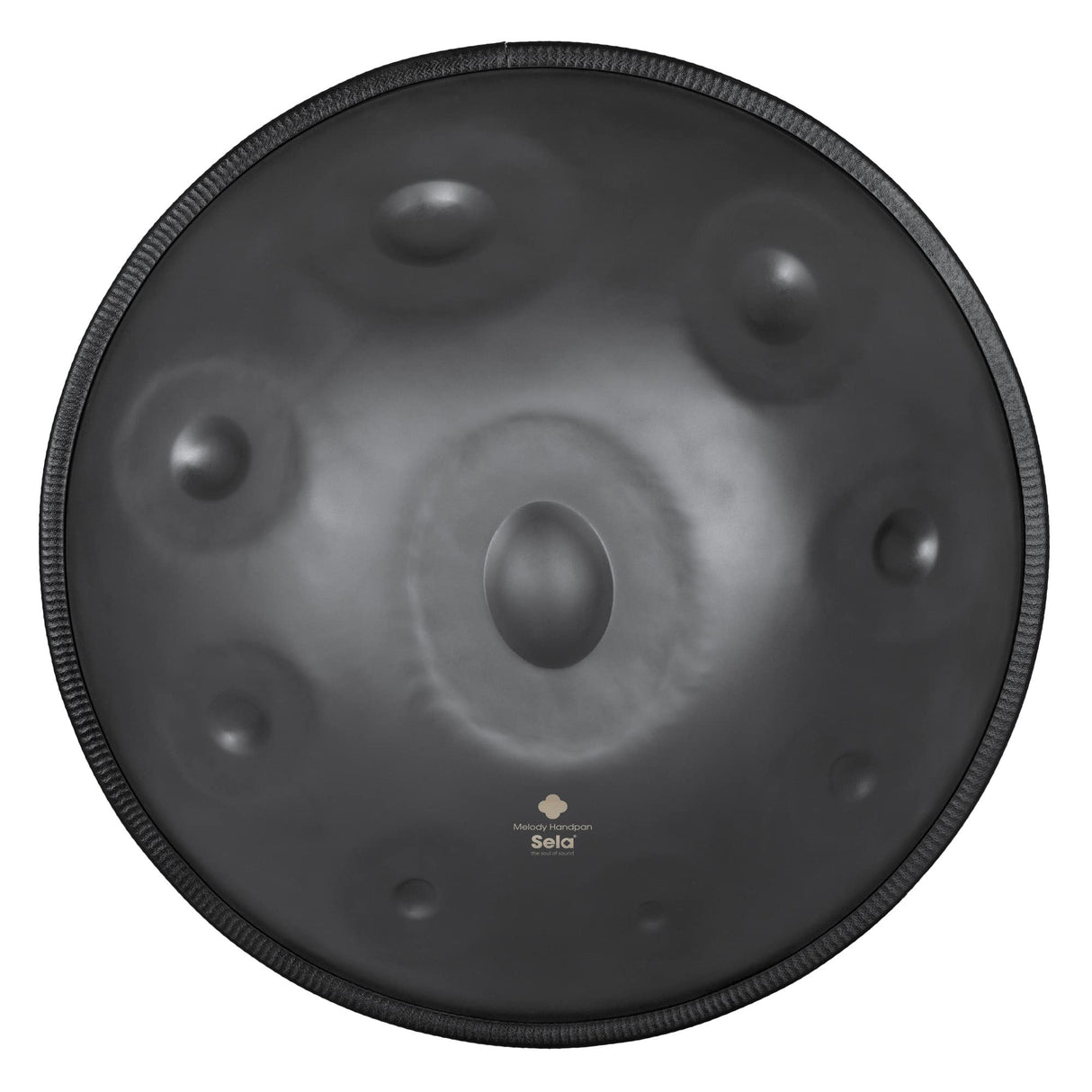 Sela Melody Handpan Gris Oscuro C# Kurd Humung-antioxidante y resistente a la corrosión, instrumento de percusión, 57 cm, grande, sin ruido, con bolsa acolchada, color negro mate, SE 308