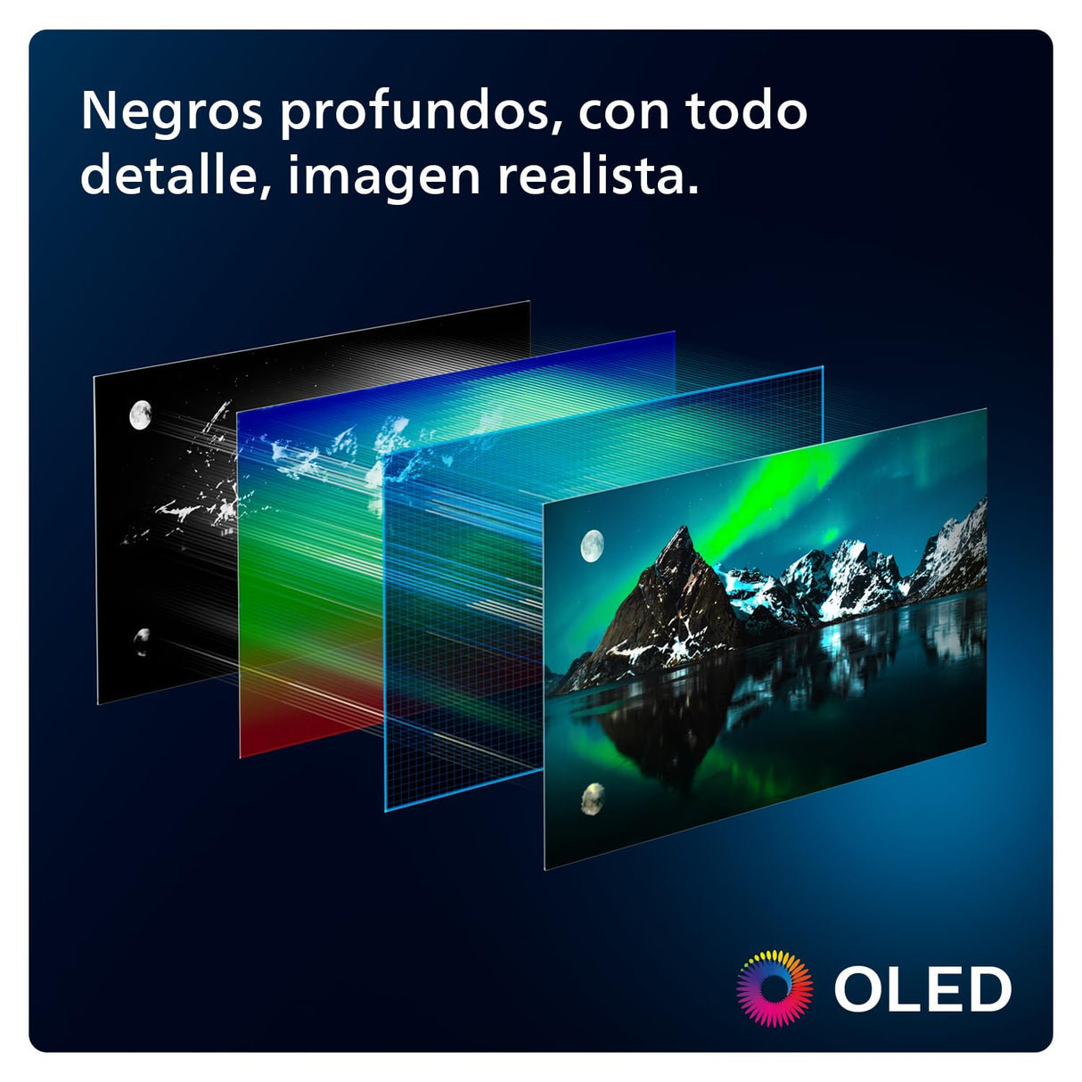Philips Ambilight 55OLED819: Smart TV 4K OLED - Pantalla de 55 Pulgadas con P5 AI Picture, Google TV, Dolby Vision y Dolby Atmos Sound, Funciona con Alexa y Asistente de Google - Metal