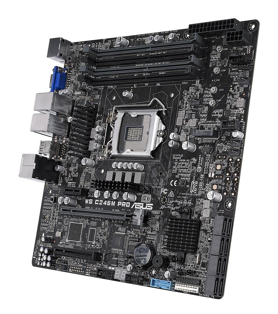 ASUS WS C246M Pro LGA 1151 (Zócalo H4) Intel C246 Micro ATX - Placa Base (DDR4-SDRAM, DIMM, 2133,2400,2666 MHz, Dual, 64 GB, 64 GB)
