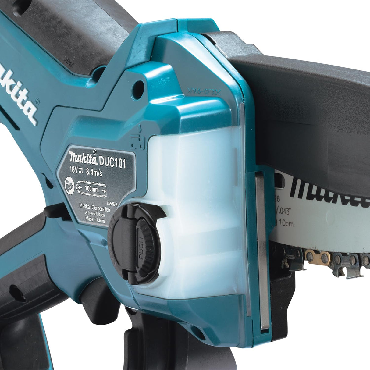 Makita DUC101Z - Sierra de podar sin escobillas, 18 V, iones de litio, LXT de 100 mm, baterías y cargador no incluidos